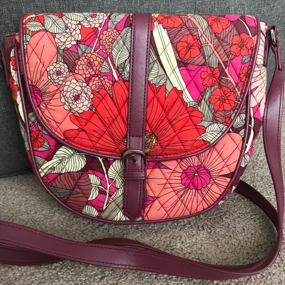 Vera Bradley Slim Saddle in Bohemian Blooms